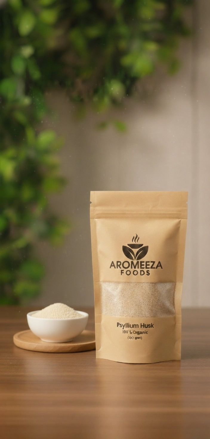 Aromeeza Foods – 100% Organic Psyllium Husk (Isabgol)