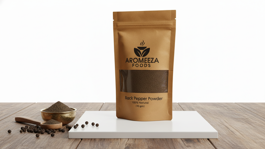 Aromeeza Foods Black Pepper Powder – 100% Natural Flavor