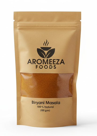 Aromeeza Foods Biryani Masala 100% Natural Spice Blend (100g)