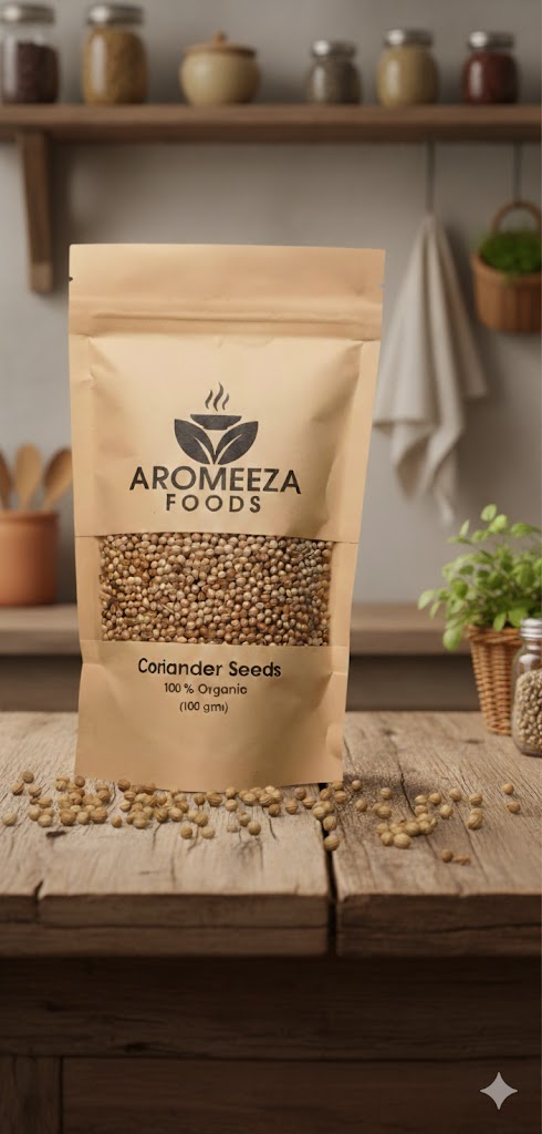 Aromeeza Foods – 100% Organic Coriander Seeds